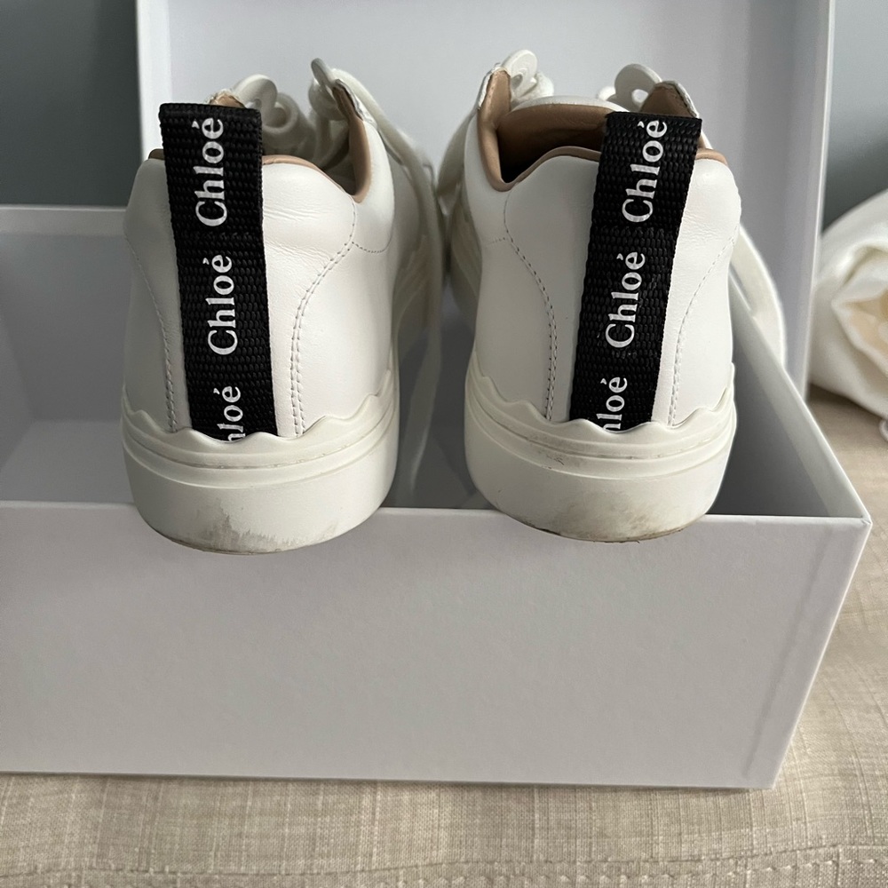 Chloe White Lauren Sneakers
